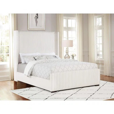 Ian Upholstered Queen Wingback Bed | Wayfair North America