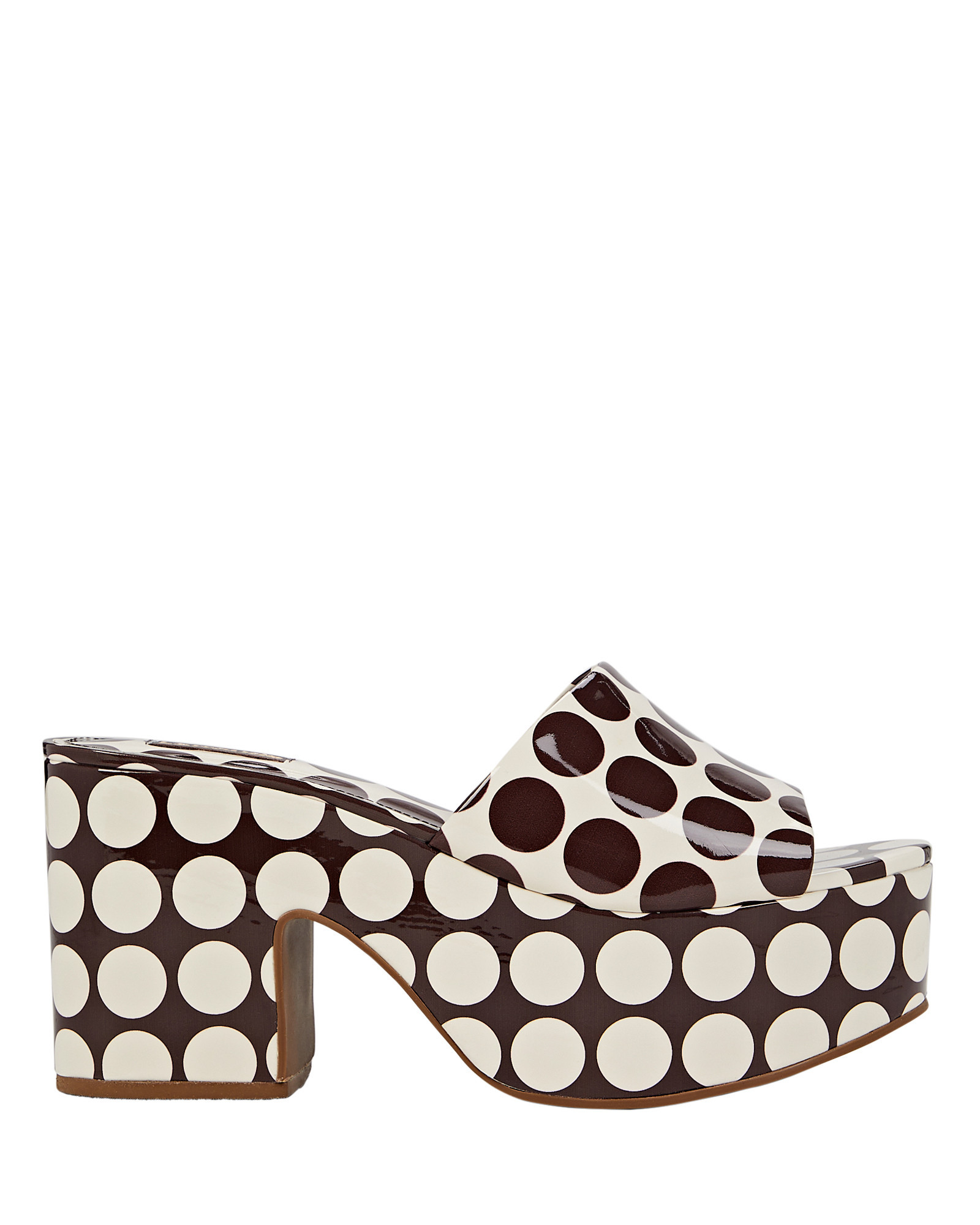 Miso Polka-Dot Platform Mules | INTERMIX