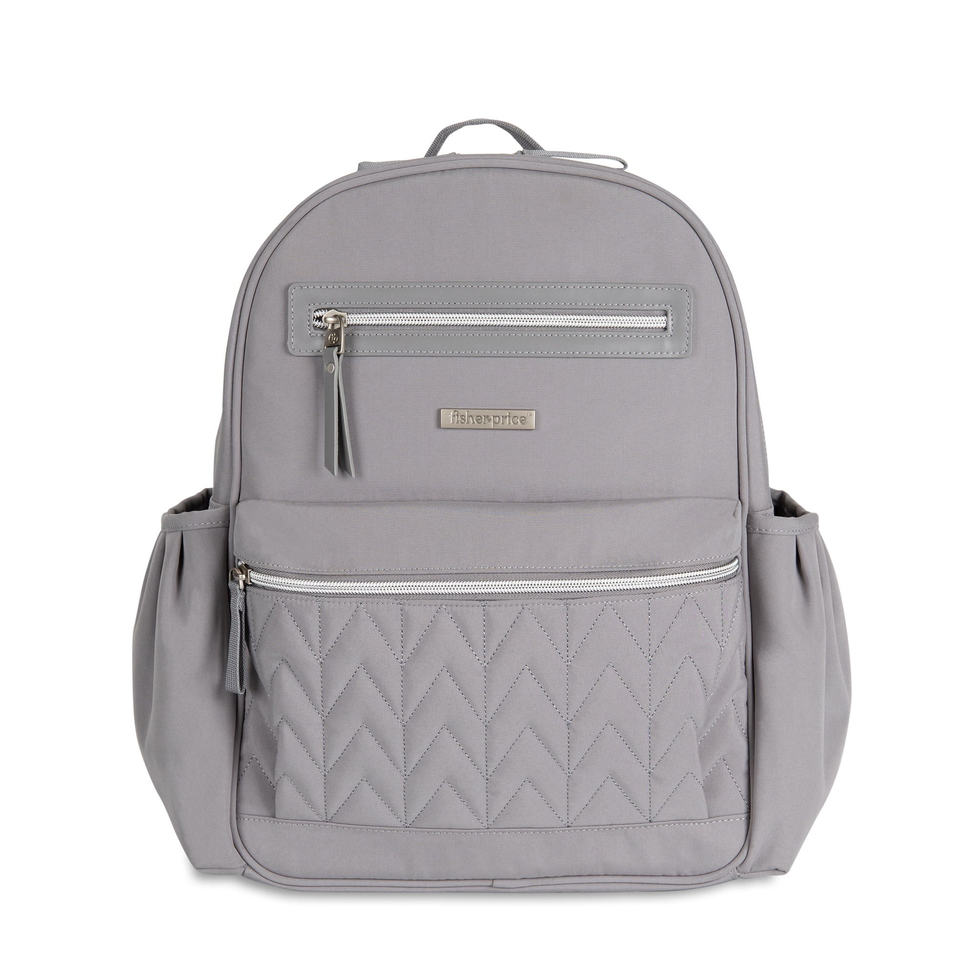 Fisher Price Grey Quilted Backpack Diaper Bag | Walmart (US)