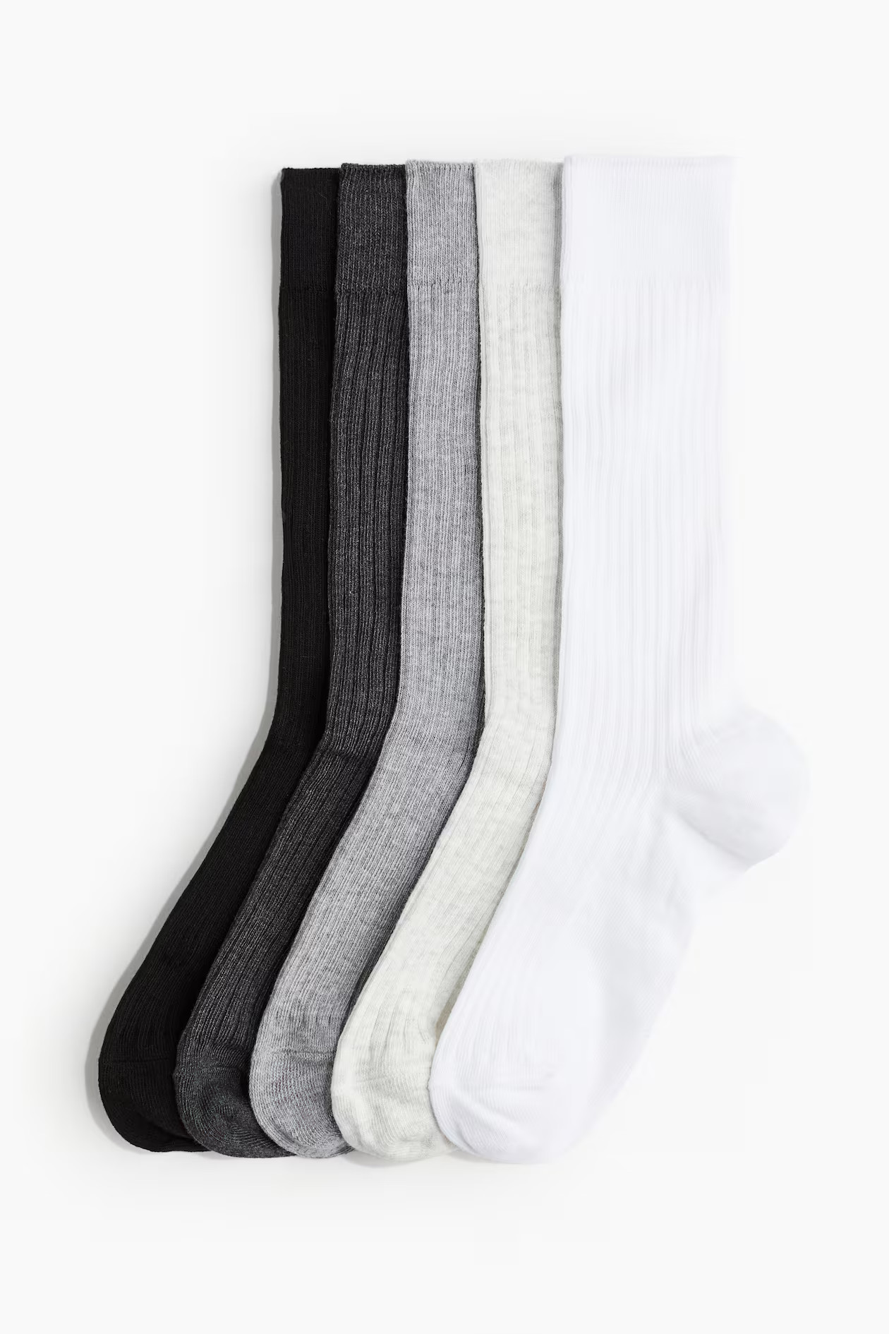 5-pack Socks - White/gray/black - Ladies | H&M US | H&M (US + CA)