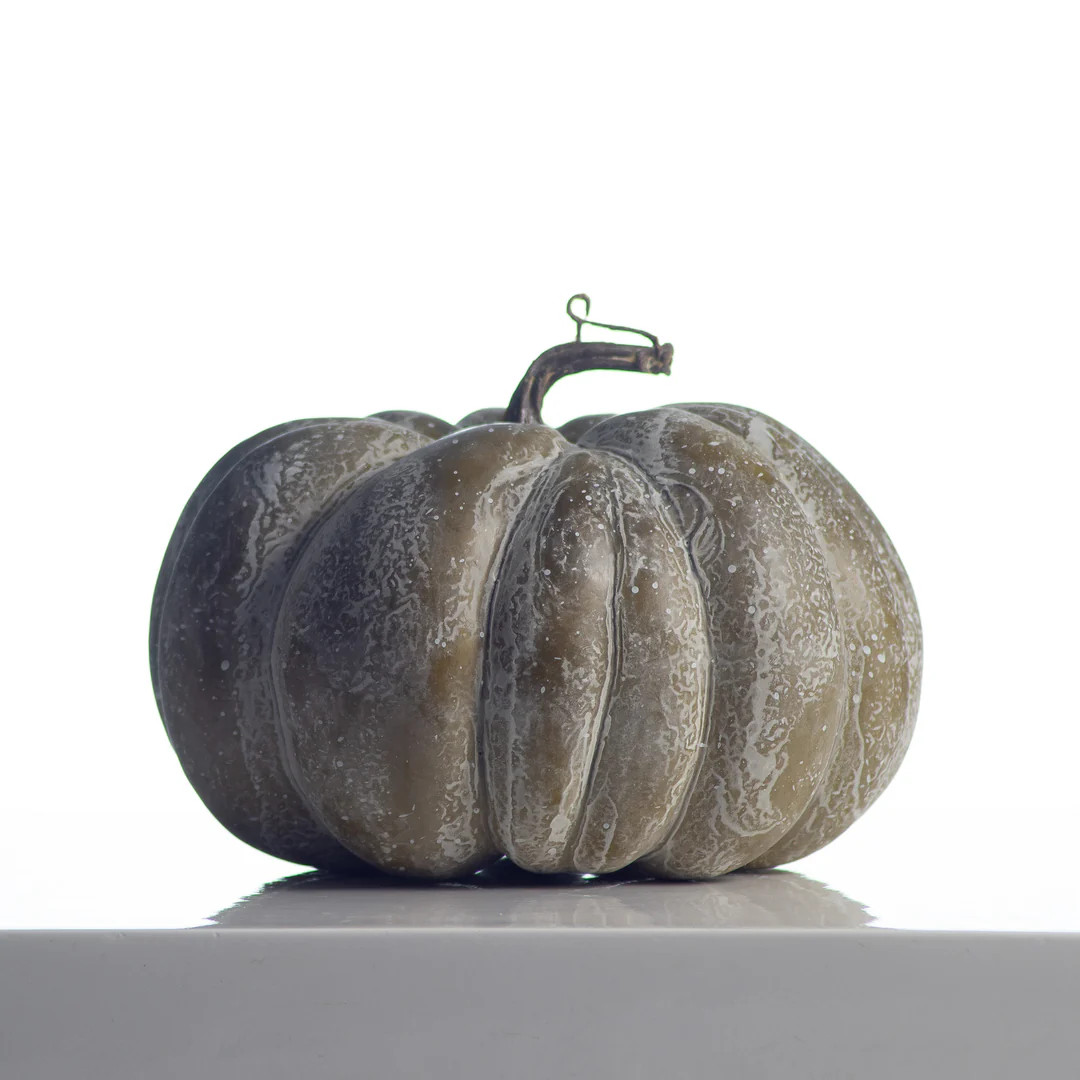 Sage Weathered Thanksgiving Harvest Halloween Colorful Pumpkin Set | Darby Creek Trading