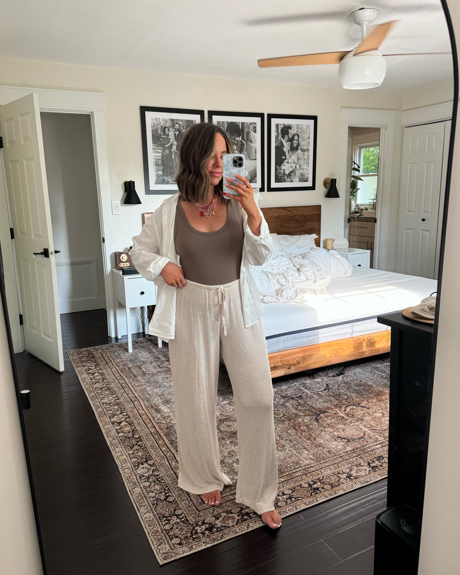 The comfiest outfit! These $25 Target pants are THE best! In a size large, so comfortable and paired with the best seamless bodysuit (size medium!)

Target ribbed wide leg pants, wide leg sweats, sweats, Target finds, Target fashion, Target lounge, Nuuds bodysuit, seamless bodysuit 

#LTKFindsUnder50 #LTKFindsUnder100