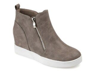 Journee Collection Pennelope High-Top Wedge Sneaker | DSW