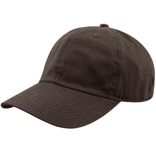 Unisex Classic Baseball Cap | Low Profile Soft Top Unstructured Cotton Baseball Cap | Adjustable Size Buckle for Women Men - Dark Brown | Amazon (US)