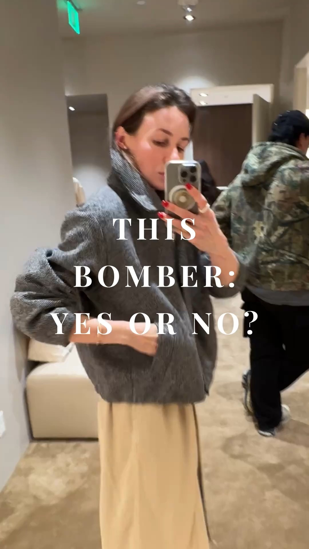 Cos wool tweed funnel neck jacket 🥰🥰🥰 trying on size small: love the fit & the bubble hem so much 🥰🥰🥰

#LTKSeasonal #LTKStyleTip #LTKWorkwear