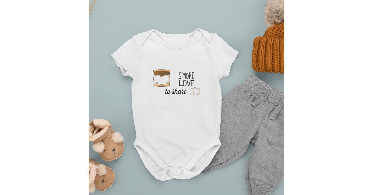 Smore Love Cute Marshmallow Baby Bodysuit | Zazzle | Zazzle