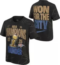 Nike Youth 2025 NBA Champions Oklahoma City Thunder Locker Room Limited Edition Confetti T-Shirt | DICK'S Sporting Goods