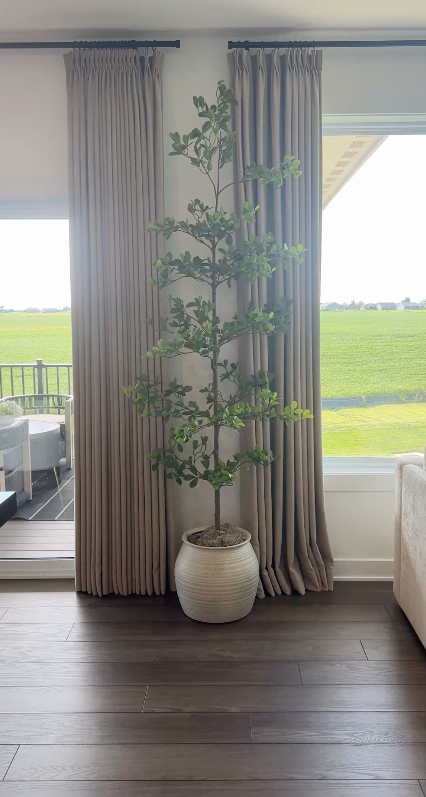 If you miss having your Christmas tree up, here’s a fresh option on sale now 🎄
My faux olive tree is the perfect neutral alternative — tall, elegant, and great for all seasons. Looks beautiful in any space, easy to style, and such a good Amazon home find. 

 #LTKHome #LTKSaleAlert