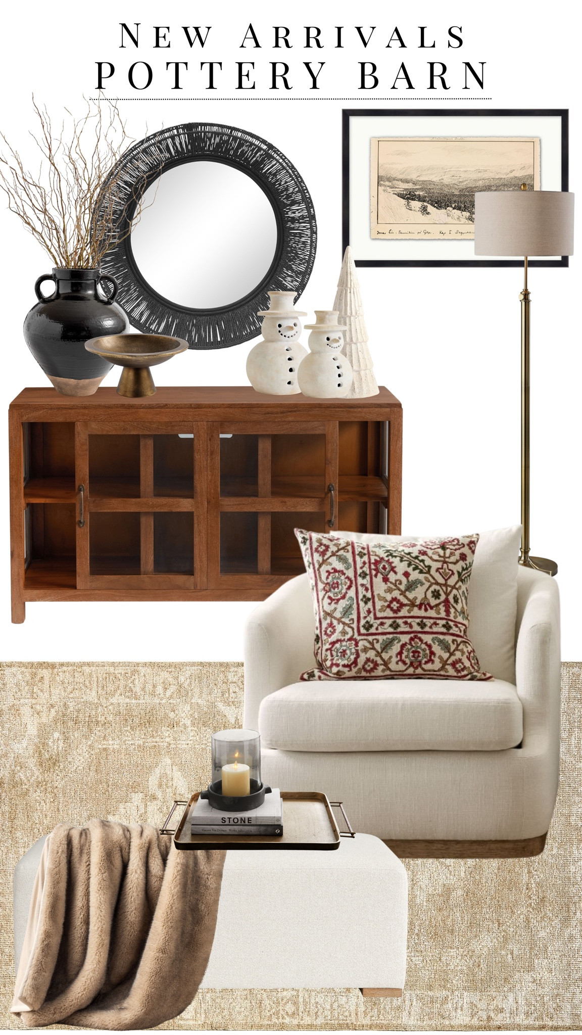New Arrivals from Pottery Barn!
Pottery Barn Home / Neutral Home Decor / Neutral Decorative Accents / Neutral Area Rugs / Neutral Vases / Neutral Seasonal Decor /  Organic Modern Decor / Living Room Furniture / Entryway Furniture / Bedroom Furniture / Accent Chairs / Console Tables / Coffee Table / Framed Art / Throw Pillows / Throw Blankets 

#LTKSeasonal #LTKHome #LTKStyleTip