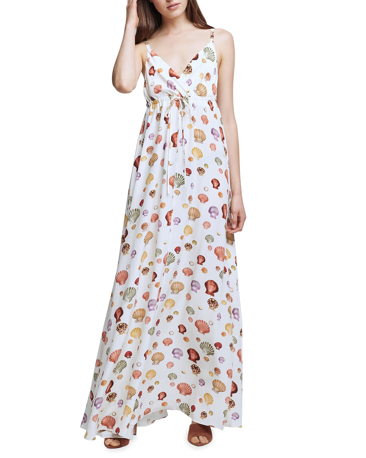 Sachi Shell-Print Dress | Neiman Marcus