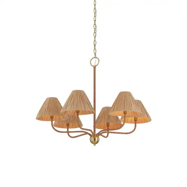 Rosalie 6-Light Chandelier, Natural | Bed Bath & Beyond