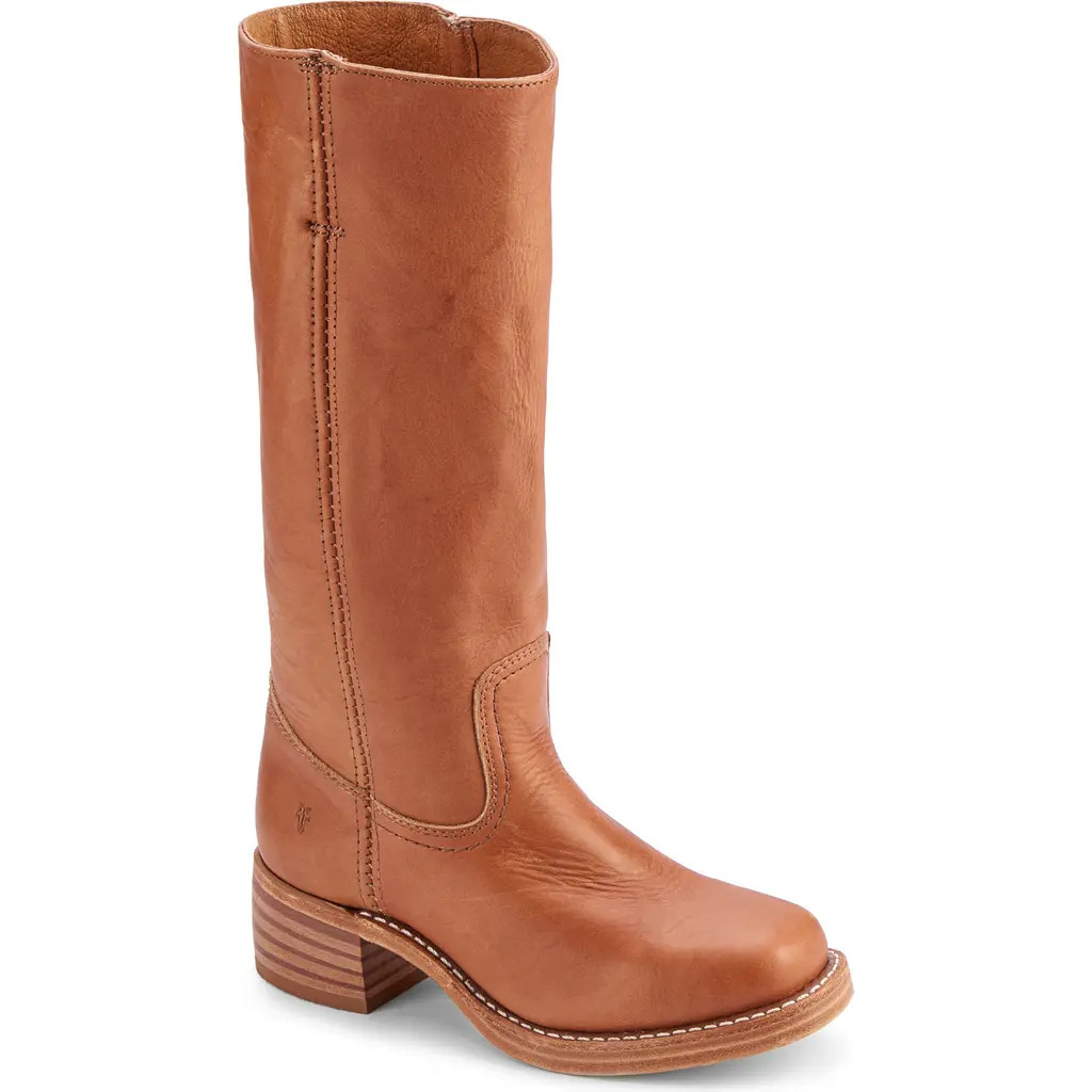 Frye Campus Knee High Boot in Saddle - Montana Leather at Nordstrom, Size 7 | Nordstrom