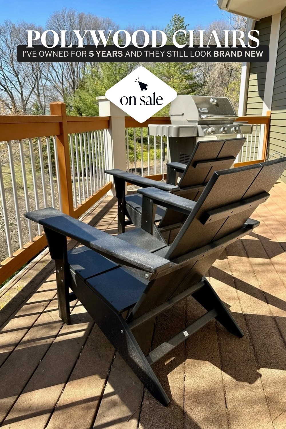 I’ve had so many people ask about these Polywood Adirondack chairs and I can confirm they are 1,000% worth it. Especially if you live in MN, where the weather is tough on outdoor furniture! I linked mine from @Target but you can find several options on sale at @Wayfair ☀️

#LTKSeasonal #LTKHome #LTKSaleAlert