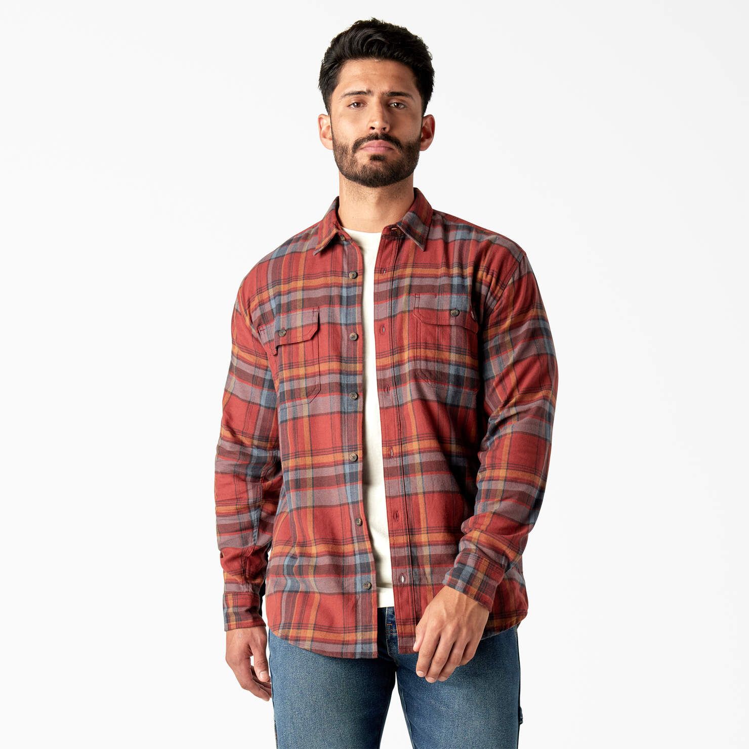 FLEX Long Sleeve Flannel Shirt - Dickies US | Dickies