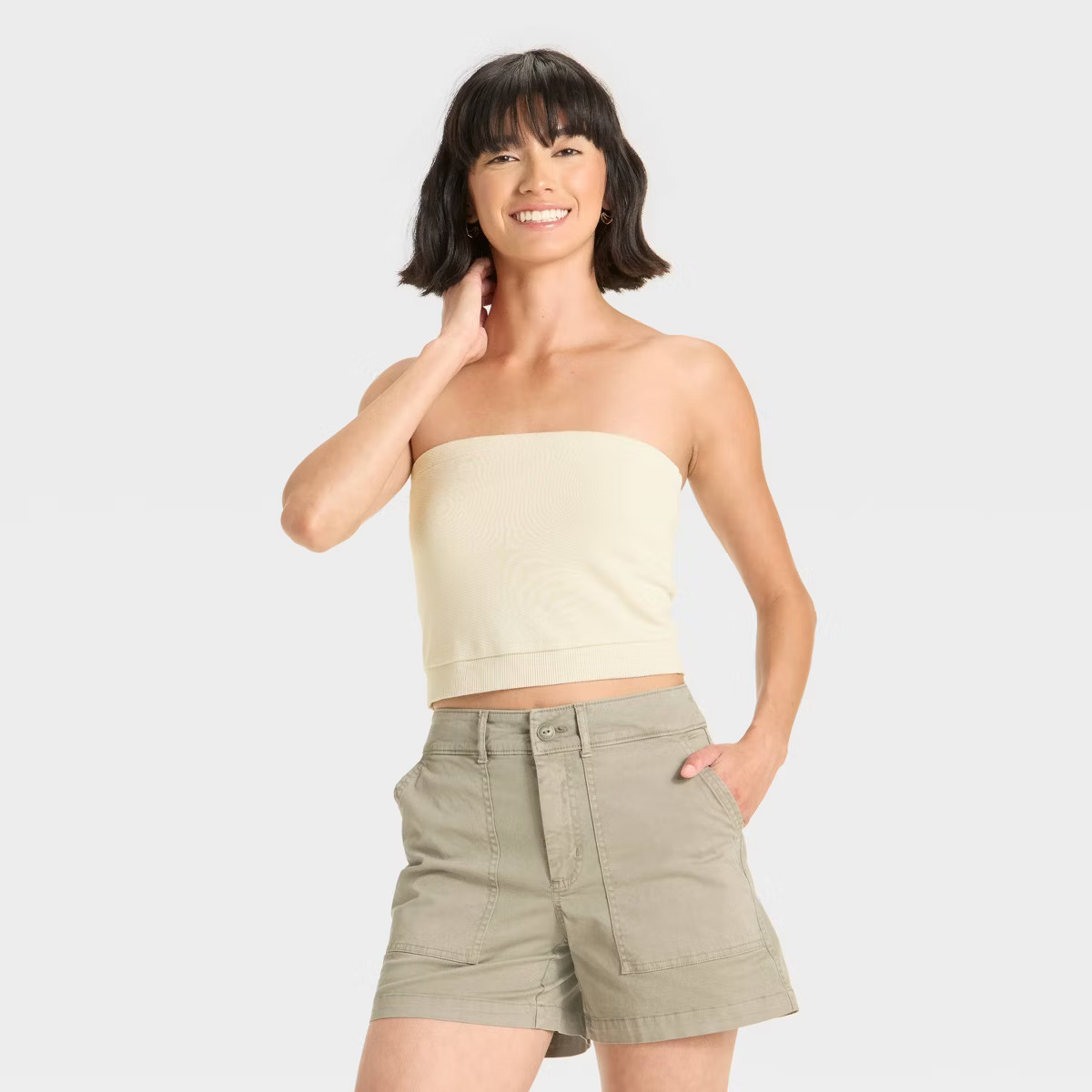 Women's Leisure Studio French Terry Tube Top - Universal Thread™ | Target