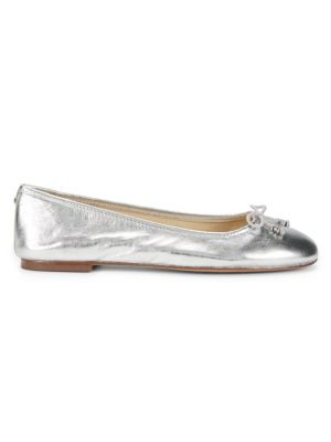 Embellished Leather Ballet Flats | Saks Fifth Avenue OFF 5TH