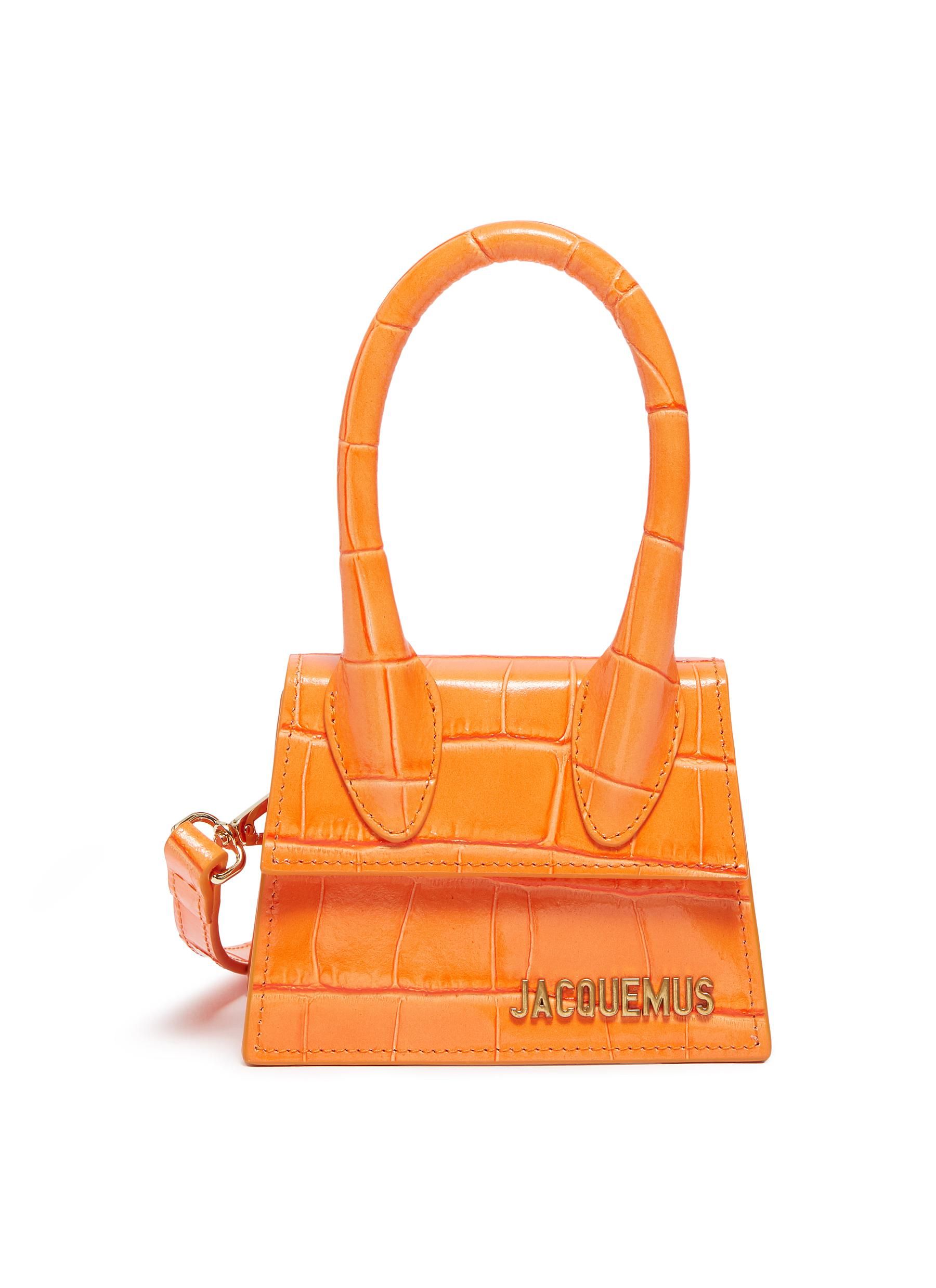 'Le Chiquito' micro croc embossed leather top handle bag | Lane Crawford (US)