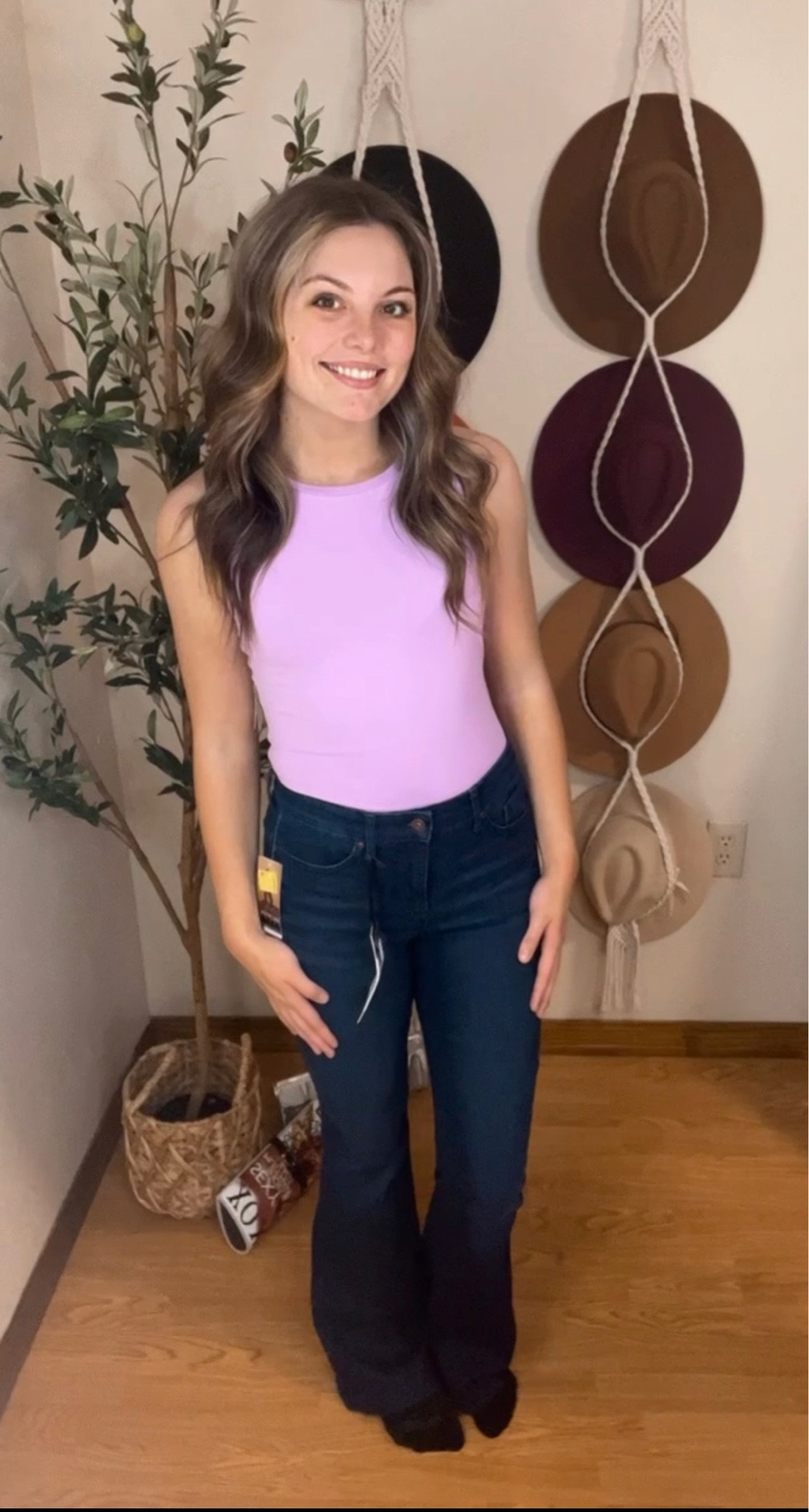My daughter modeling her outfit we snagged @walmart today! I have these Sofia trousers and they are so comfy! I love the fit. Super easy to dress up or down. 

#LTKSpringSale #LTKsalealert #LTKMostLoved