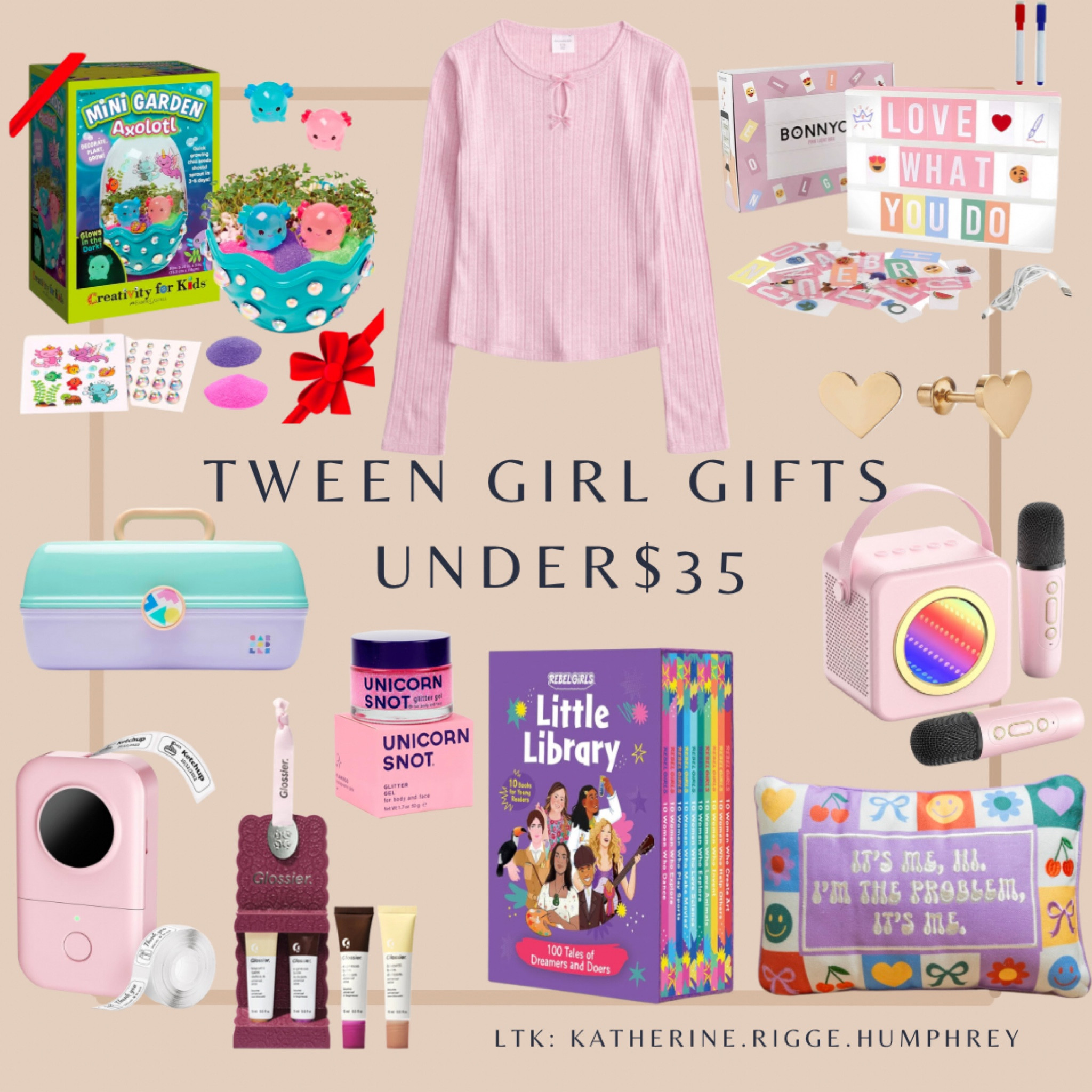 Gifts for a tween girl 🤍🎄 #cyberweek #christmasgiftsforgirls 

#LTKFindsUnder50 #LTKGiftGuide #LTKCyberWeek
