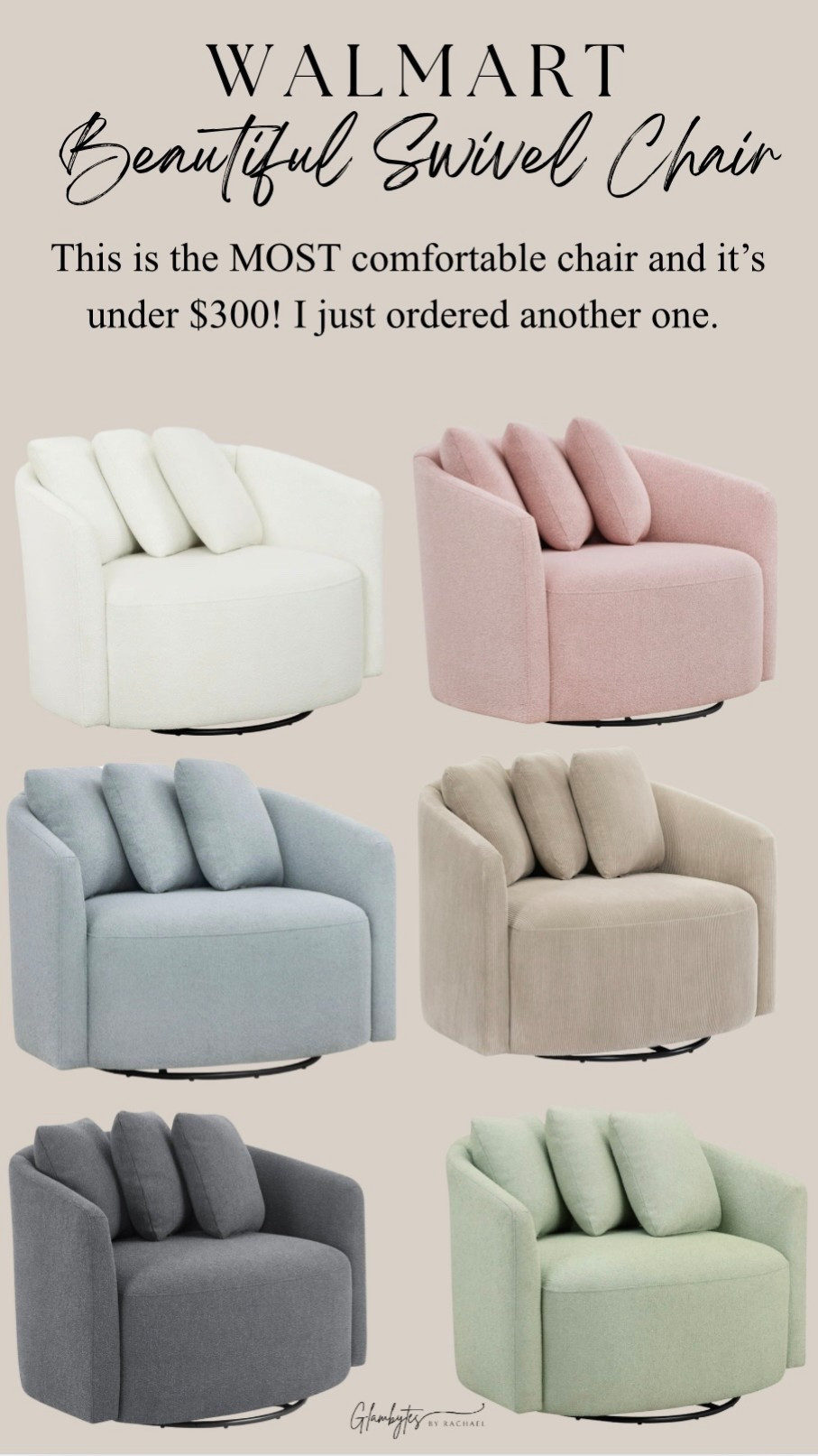 Walmart viral swivel chair 

#LTKHome