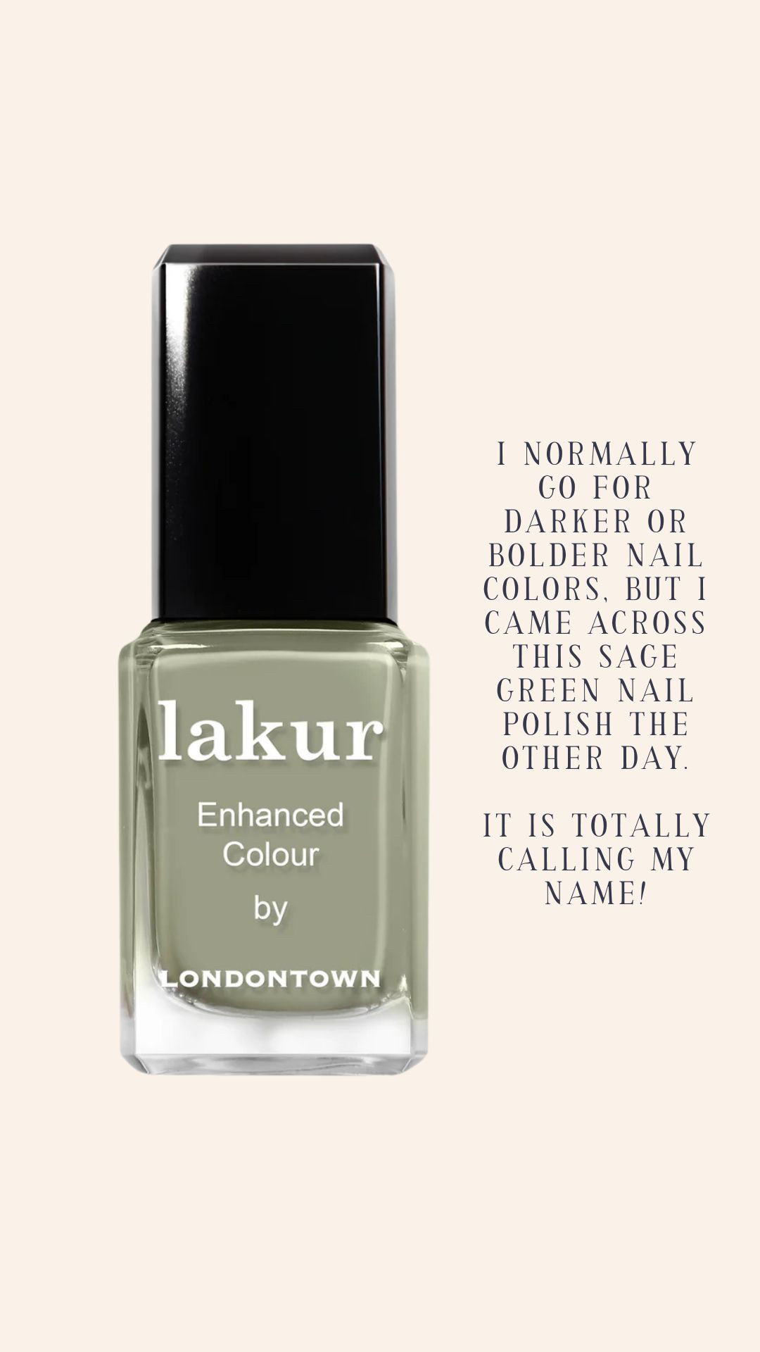 Great green nail polish colors - I normally go for darker or bolder nail colors, but I came across this sage green nail polish the other day. It is totally calling my name! 

 #LTKSeasonal #LTKFindsUnder50 #LTKBeauty