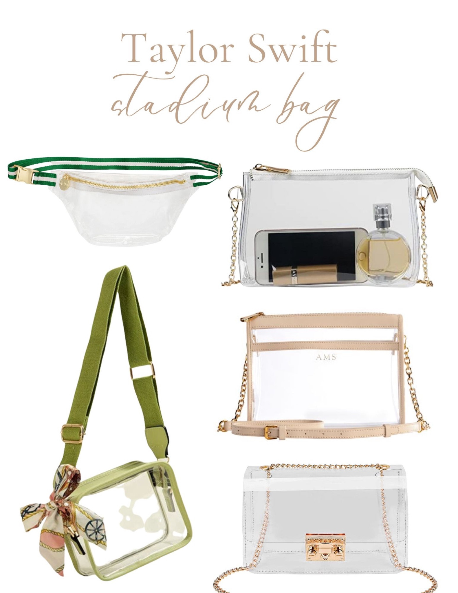 Taylor Swift concert, here we come! 🎤 Don’t forget your clear stadium bag. There is nothing worse that not being able to bring your purse into the stadium! 

Stadium bag, Taylor Swift, concert, clear bag, clear purse, stadium purse, Taylor Swift concert

#LTKitbag #LTKFind