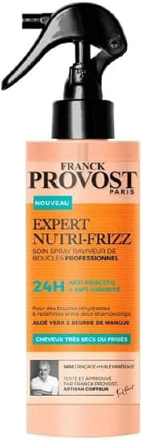 Franck Provost F. Provost Spray sans Rinçage sans Sulfate Expert Nutri-Frizz 190 ml | Amazon (FR)