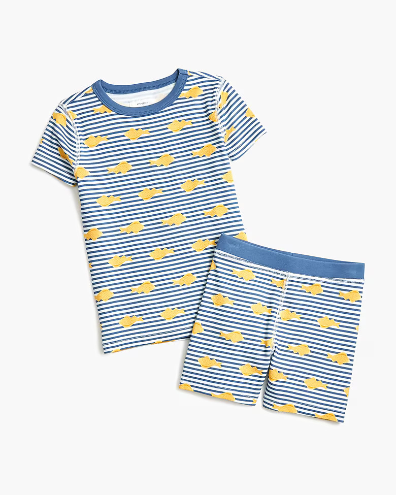 Boys' short-sleeve printed pajama set | J.Crew Factory