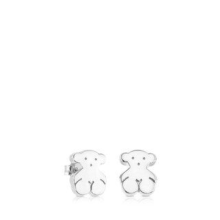 Silver Sweet Dolls bear Earrings | TOUS USA