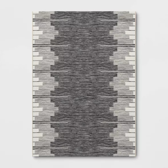 Graphic Steps Outdoor Rug Black - Project 62™ | Target