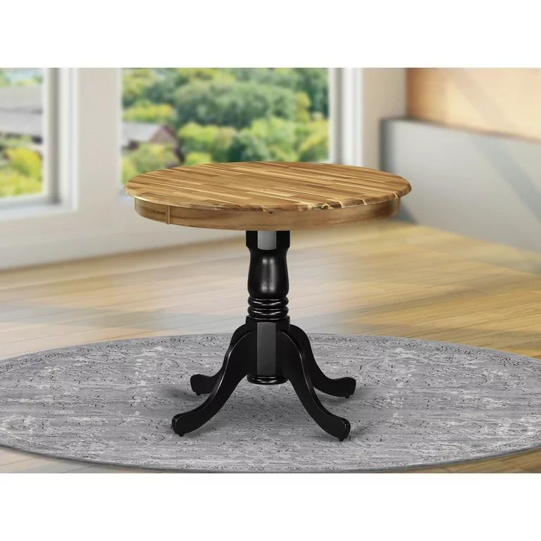 East West Furniture AMT-NBK-TP Antique Dining Table Made of Acacia Wood offering Wood Texture Tab... | Walmart (US)