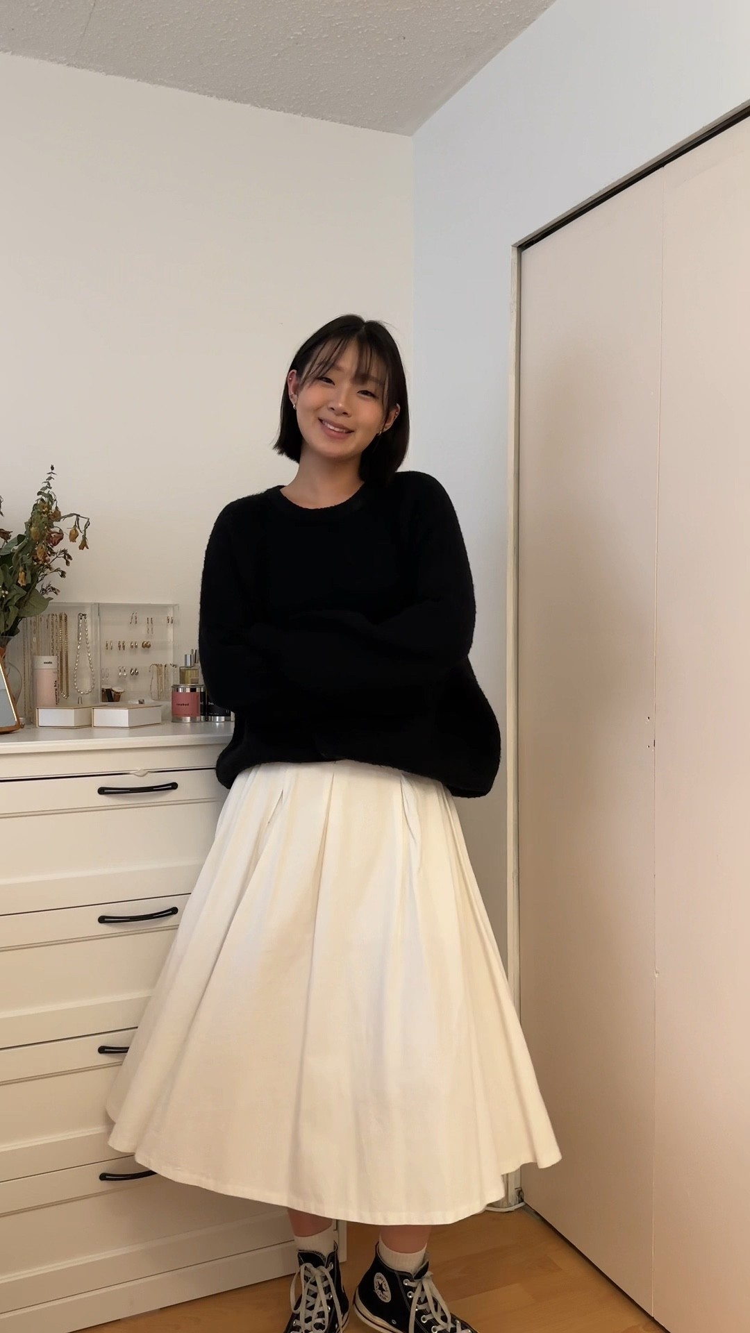 sweater + skirt combo 🖤🤍

#LTKGiftGuide #LTKU #LTKstyletip