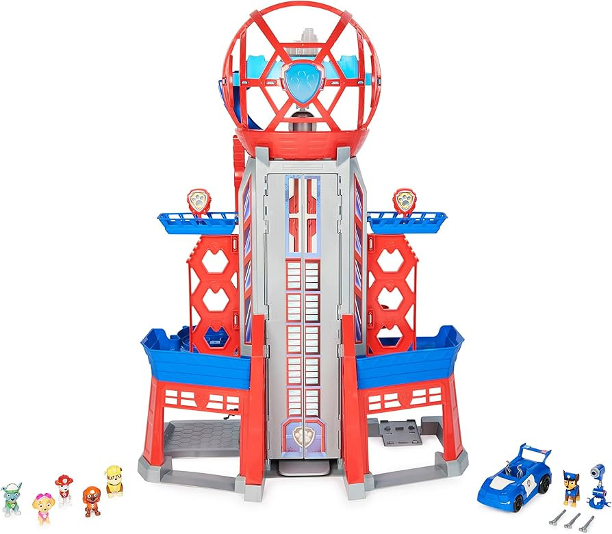 Paw Patrol, Movie Ultimate City 3ft. Tall Transforming Tower with 6 Action Figures, Toy Car, Ligh... | Amazon (US)