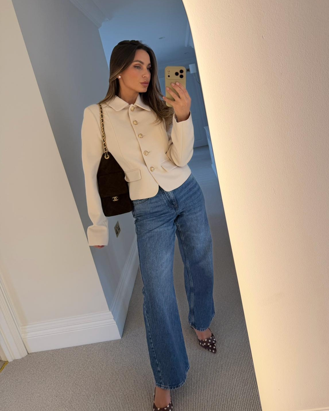 Polka dot season is here ✨🤎
How gorgeous are my new little brown heels from River Island, I’m obsessed! 
I paired them with a high waisted jean & this classic cream blazer. All new in, shop my look below!

#LTKgrwm #LTKSeasonal #LTKSpringSale