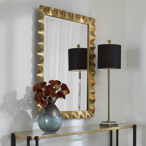 Haya Gold 28-Inch x 40-Inch Mirror | Bellacor