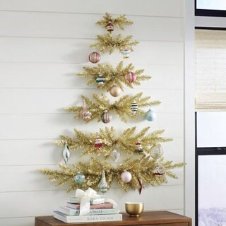 Wall Hanging Tinsel Tree | Grandin Road