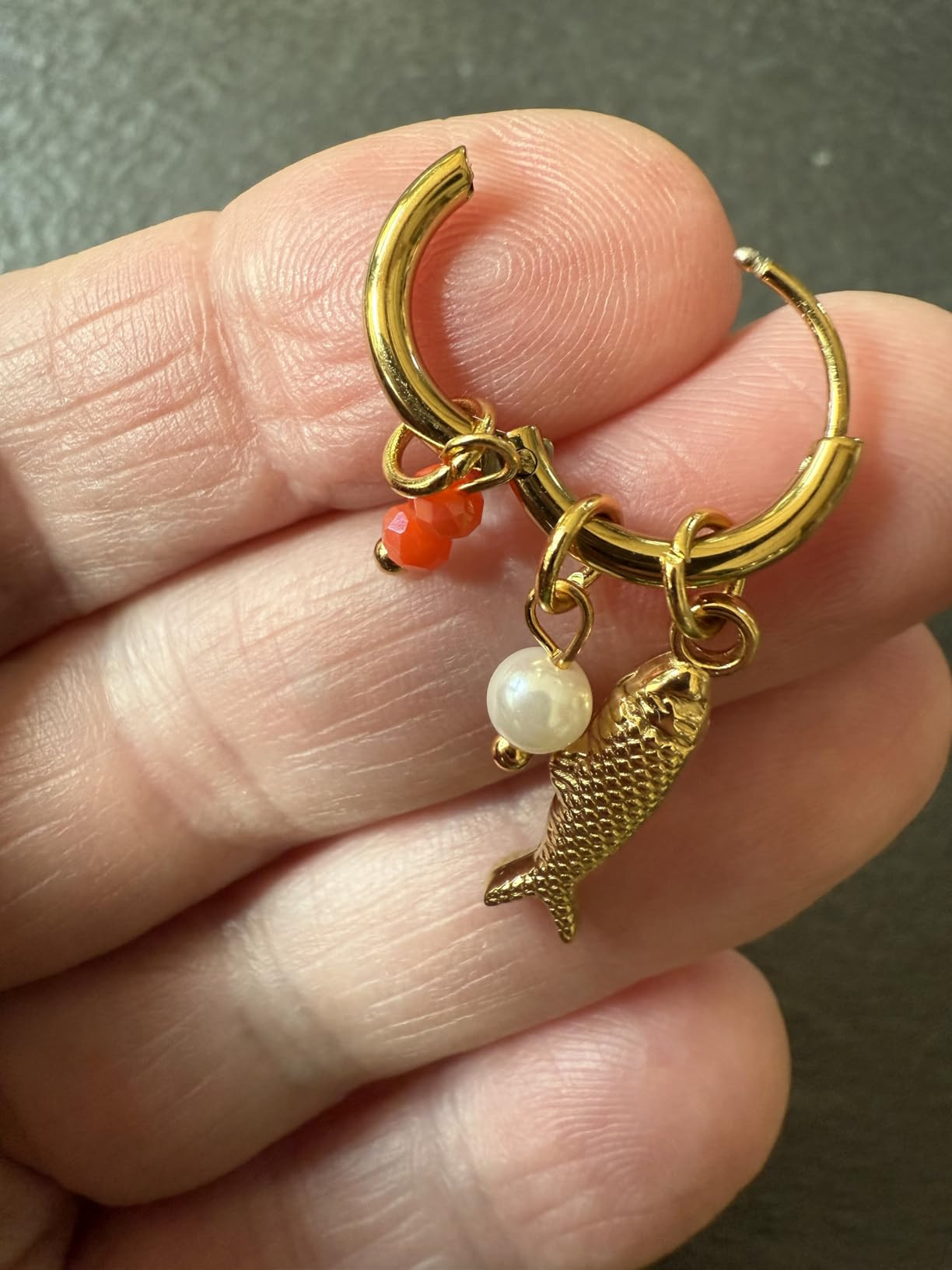 Beach Fish Starfish Conch Earrings for Women, Boho Gold Pearl Bead Ocean Earrings Bohemian Beach ... | Amazon (US)
