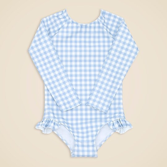 Girls' minnow™ rash guard one-piece | J. Crew US