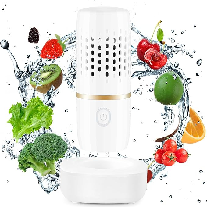 Cudinham Fruit and Vegetable Purifier Cleaner Washing Machine Capsule Shape Disinfection OH-ion P... | Amazon (US)