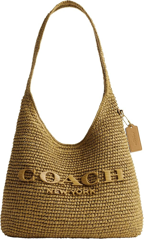 COACH Brooklyn Shoulder Bag 28 in Straw | Amazon (US)