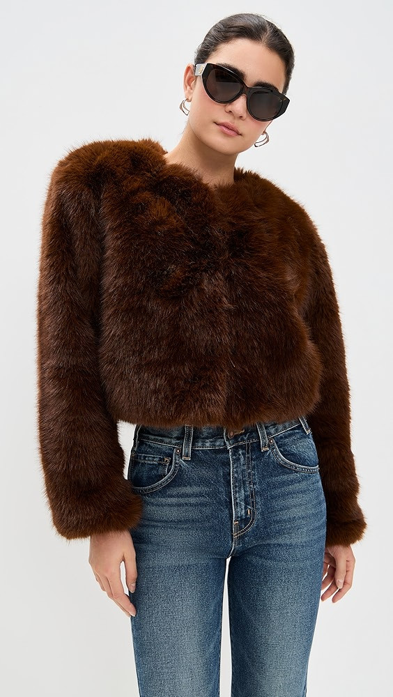 Gala Affair Faux Fur Jacket | Shopbop