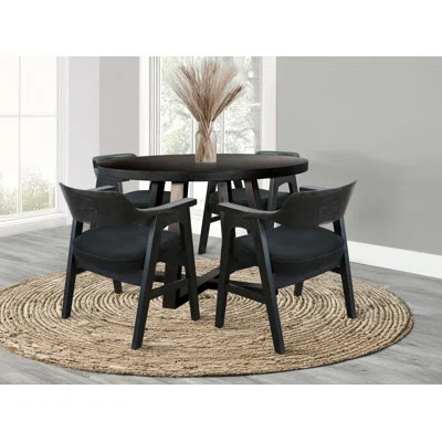 Sunny Designs Mia Large Round Dining Set | Wayfair North America