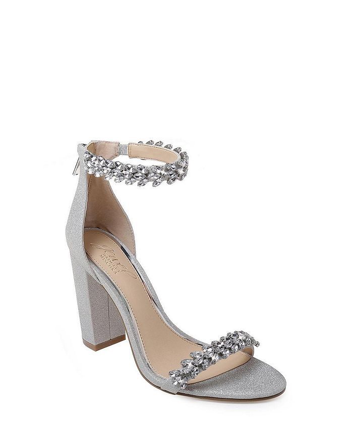 Jewel Badgley Mischka Mayra Block-Heel Dress Sandals & Reviews - Evening & Wedding - Shoes - Macy... | Macys (US)