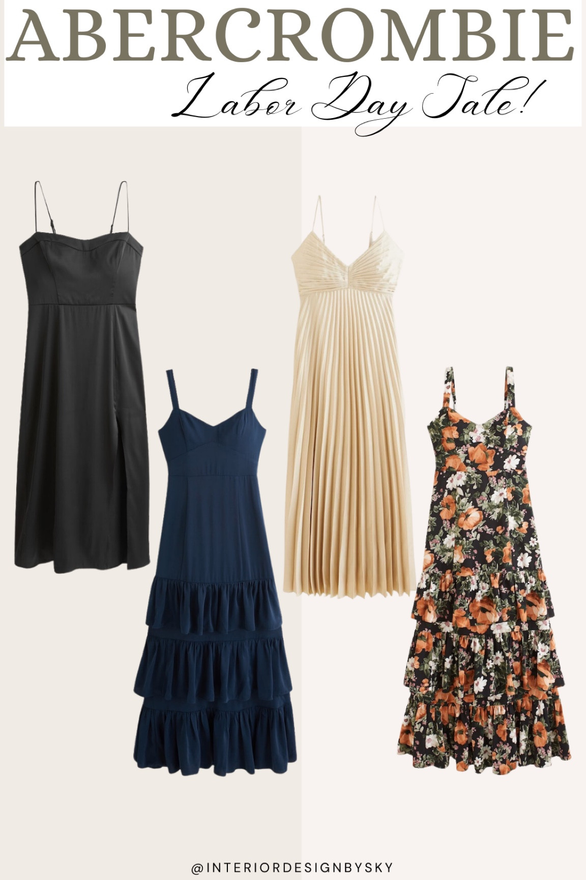 Abercrombie & Fitch Labor Day sale on fall dresses for weddings or special occasions! 

#LTKwedding #LTKsalealert #LTKSale