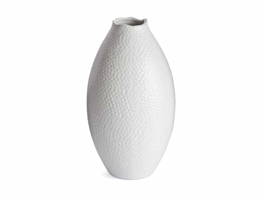 Eva Large Tall Vase in White | Arhaus