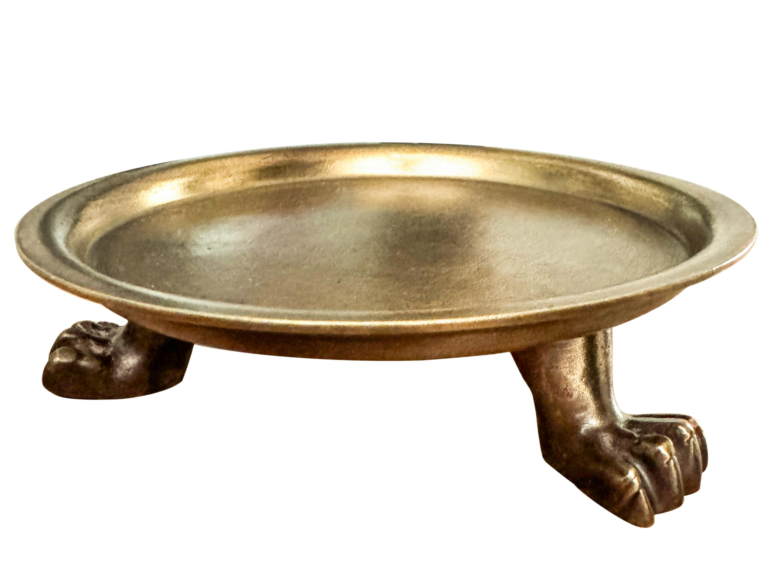 100% Solid Brass Clawfoot Tray - Brass Tray - Candle Dish - Brass Candle Holder - Candle Tray - A... | Amazon (US)