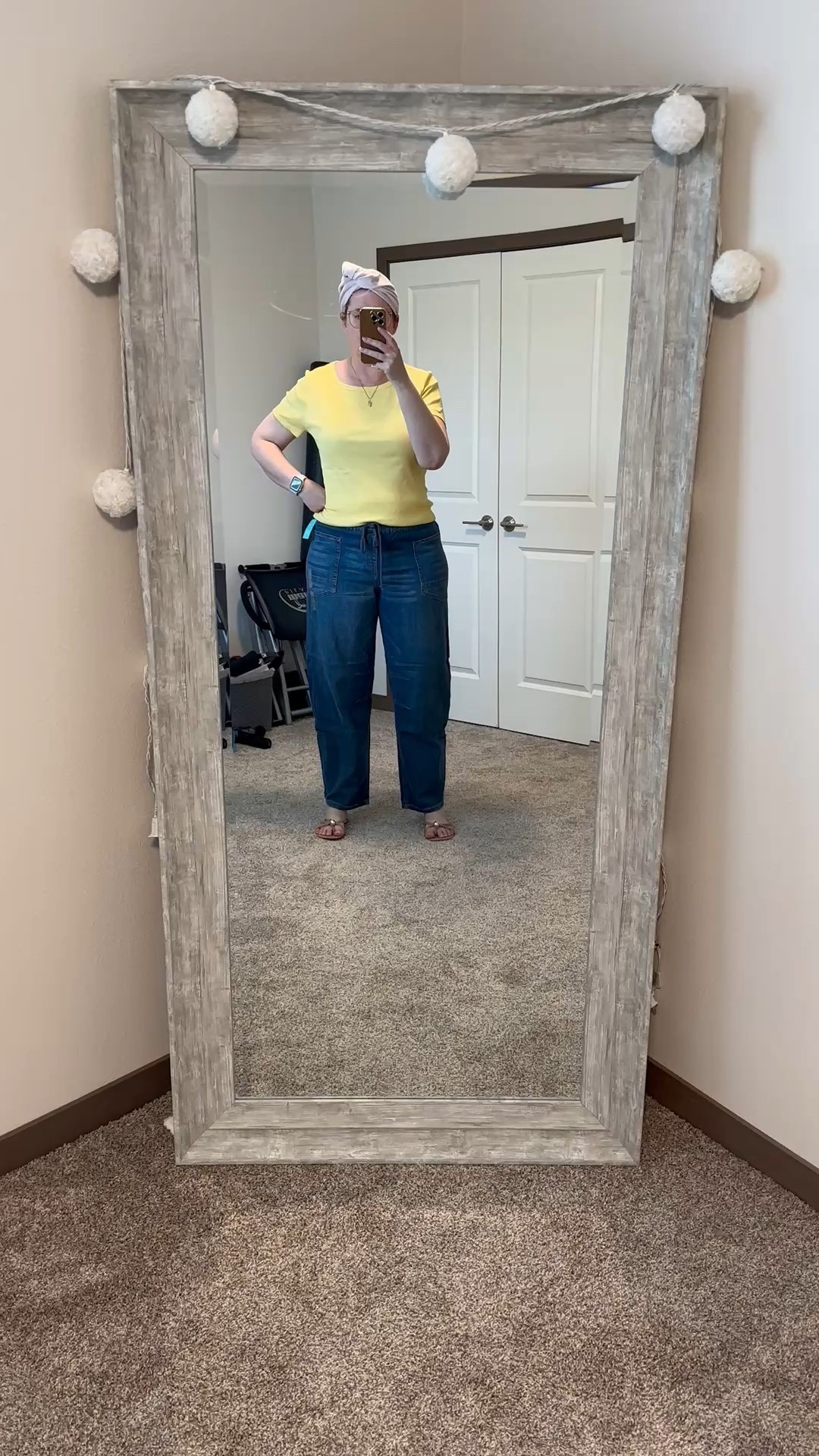 Jumping on the barrel jean trend
Wearing L long

#LTKSaleAlert #LTKOver40 #LTKMidsize