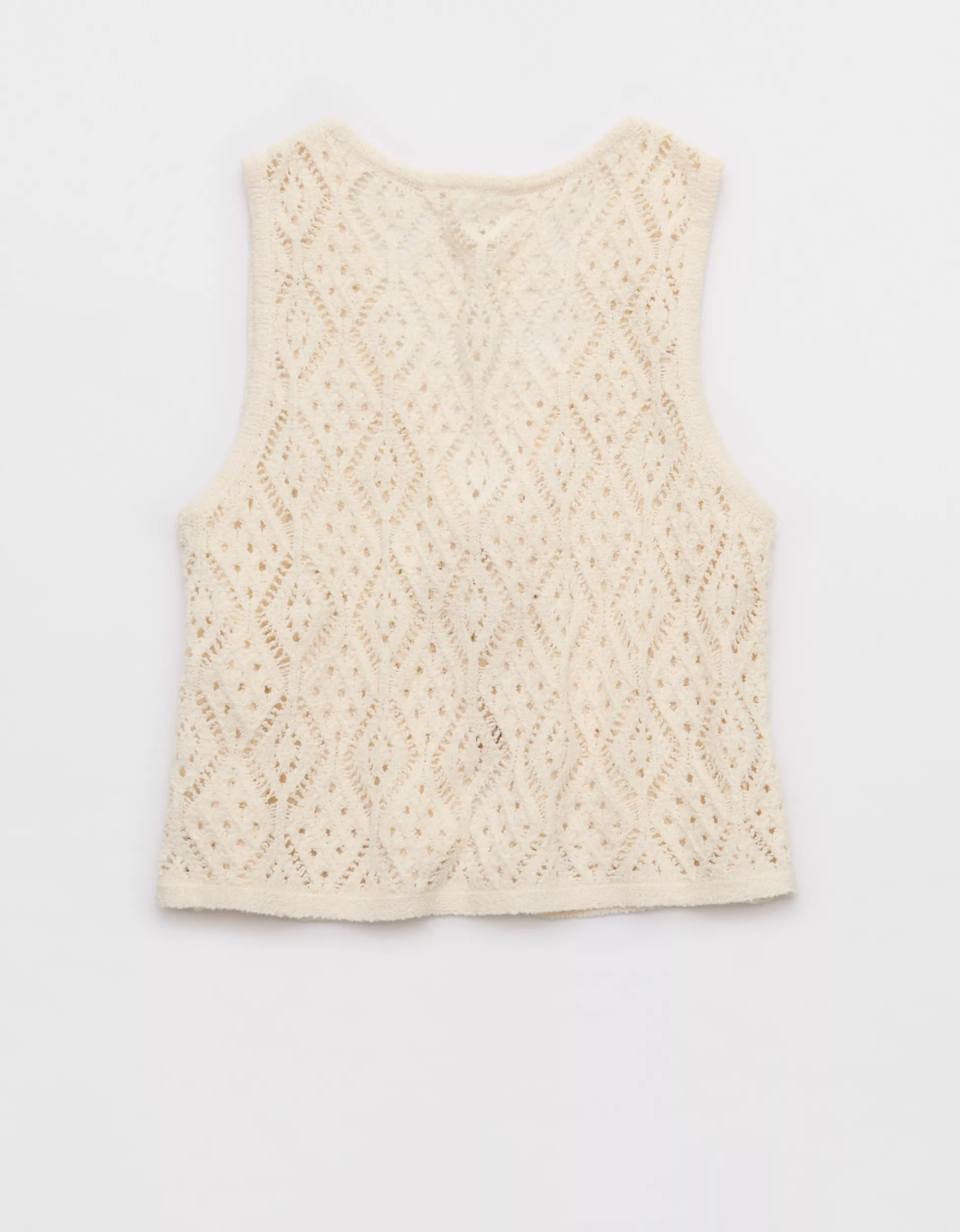 Aerie Crochet Tie Vest | American Eagle Outfitters (US & CA)