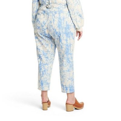 Women's Marble Print High-Rise Tapered Jeans - Rachel Comey x Target Blue | Target