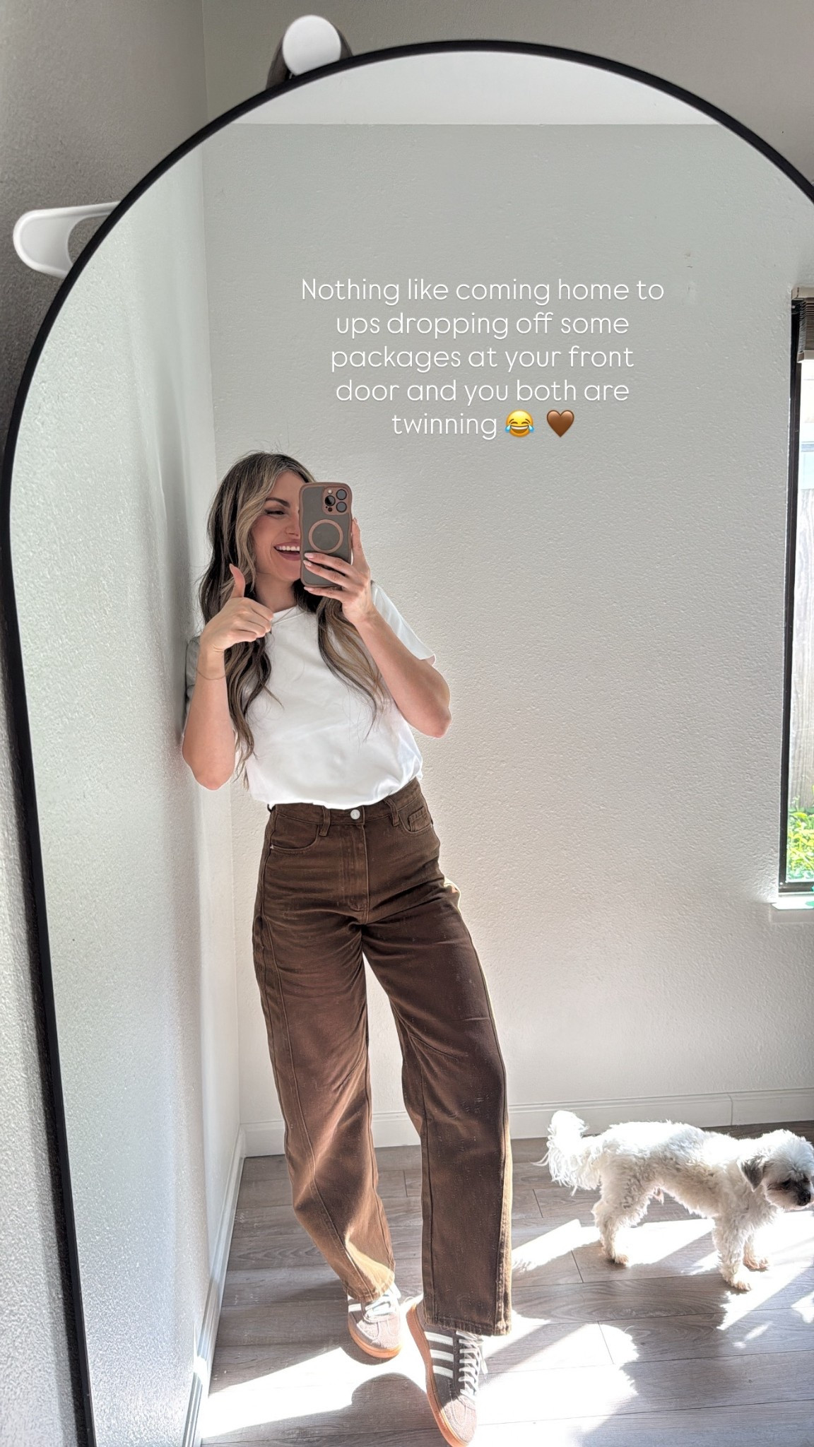 Wearing size xs in tshirt!
Small in jeans 

Cool mom outfit, brown jeans, barrel brown jeans, chic outfit, adidas outfit, casual mom outfit, the perfect white tee shirt, cropped white tee

#LTKSpringSale #LTKmomlife #LTKootd